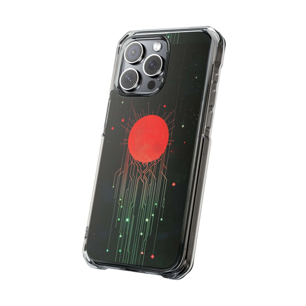 Red Sun Tech Art Magnetic Clear Impact Case – MagSafe® Compatible