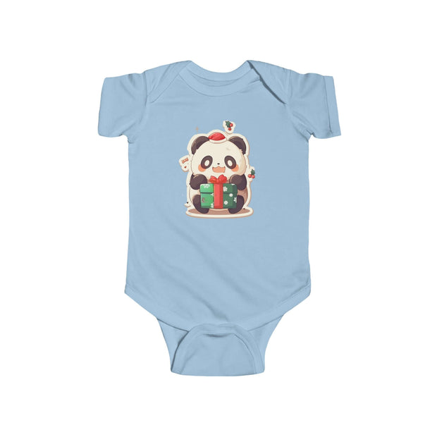 Holiday Panda Joy – Infant Fine Jersey Bodysuit