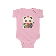 Holiday Panda Joy – Infant Fine Jersey Bodysui
