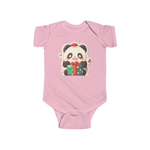 Holiday Panda Joy – Infant Fine Jersey Bodysui