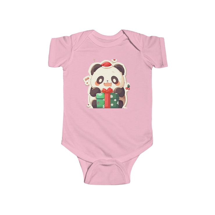 Holiday Panda Joy – Infant Fine Jersey Bodysui