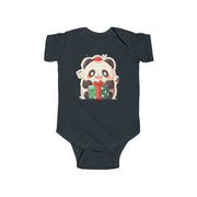 Holiday Panda Joy – Infant Fine Jersey Bodysui