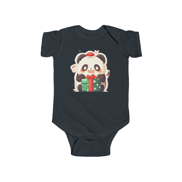 Holiday Panda Joy – Infant Fine Jersey Bodysui