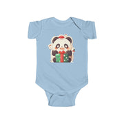Holiday Panda Joy – Infant Fine Jersey Bodysui