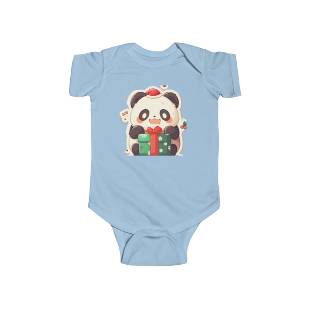 Holiday Panda Joy – Infant Fine Jersey Bodysui