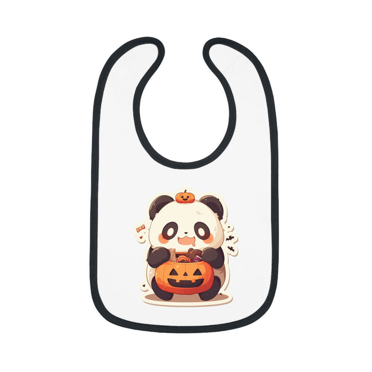 Panda with Pumpkin Hat – Infant Bib