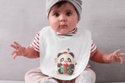 Bib Baby Christmas Festive Panda