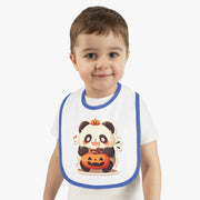 Panda with Pumpkin Hat – Infant Bib