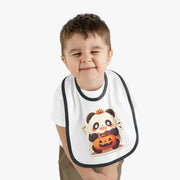 Panda with Pumpkin Hat – Infant Bib