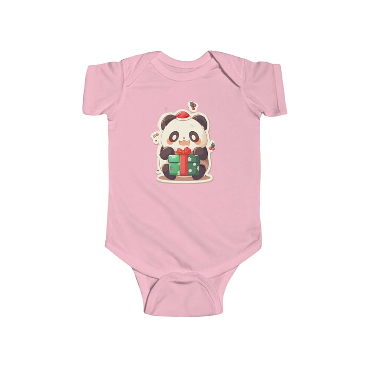 Holiday Panda Joy – Infant Fine Jersey Bodysuit